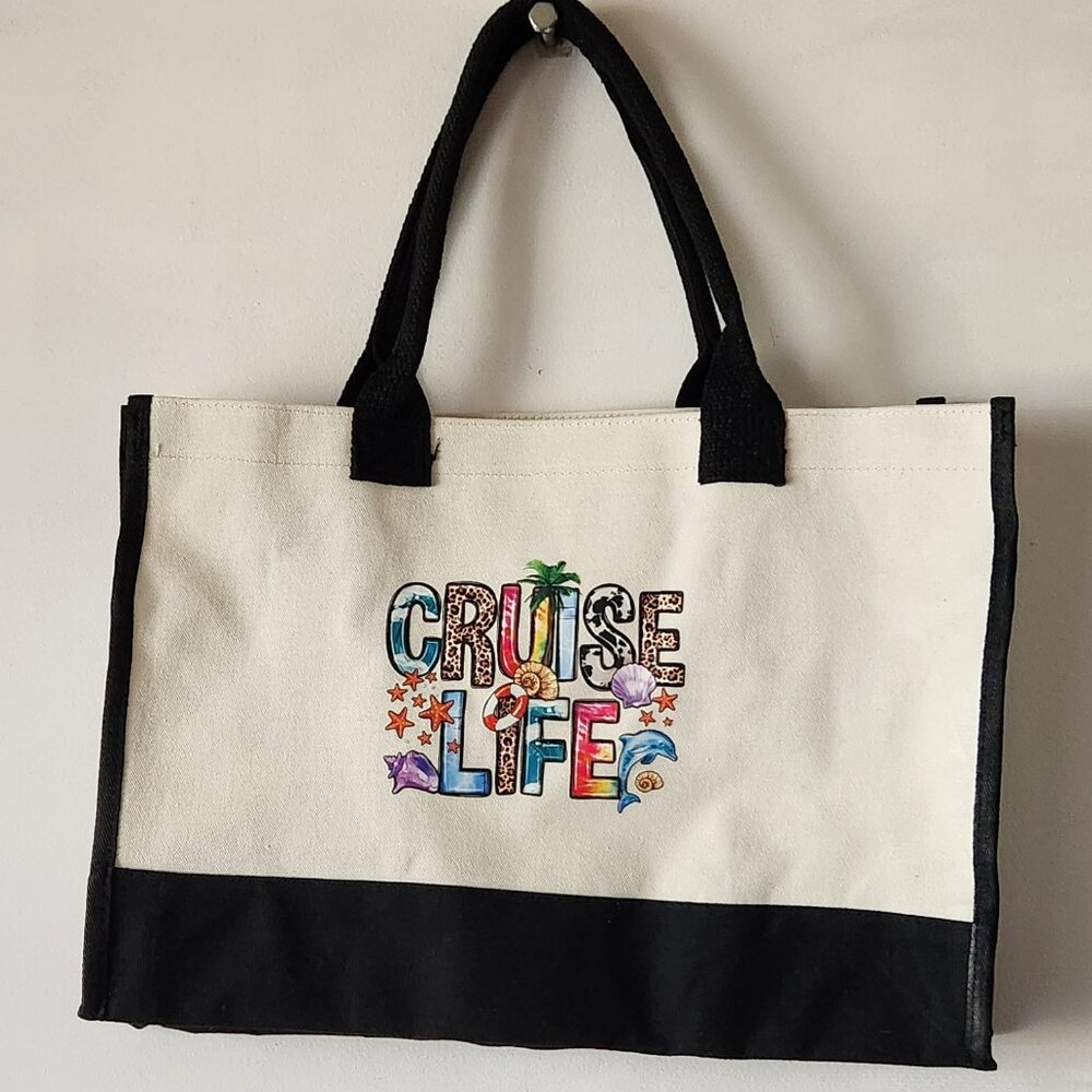 Cruise Life tote bag large canvas NEW